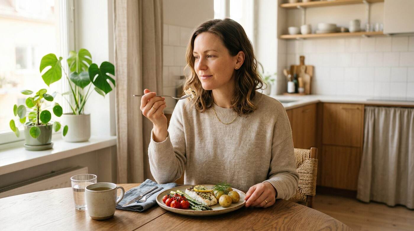 Peaceful meal experience without food obsession